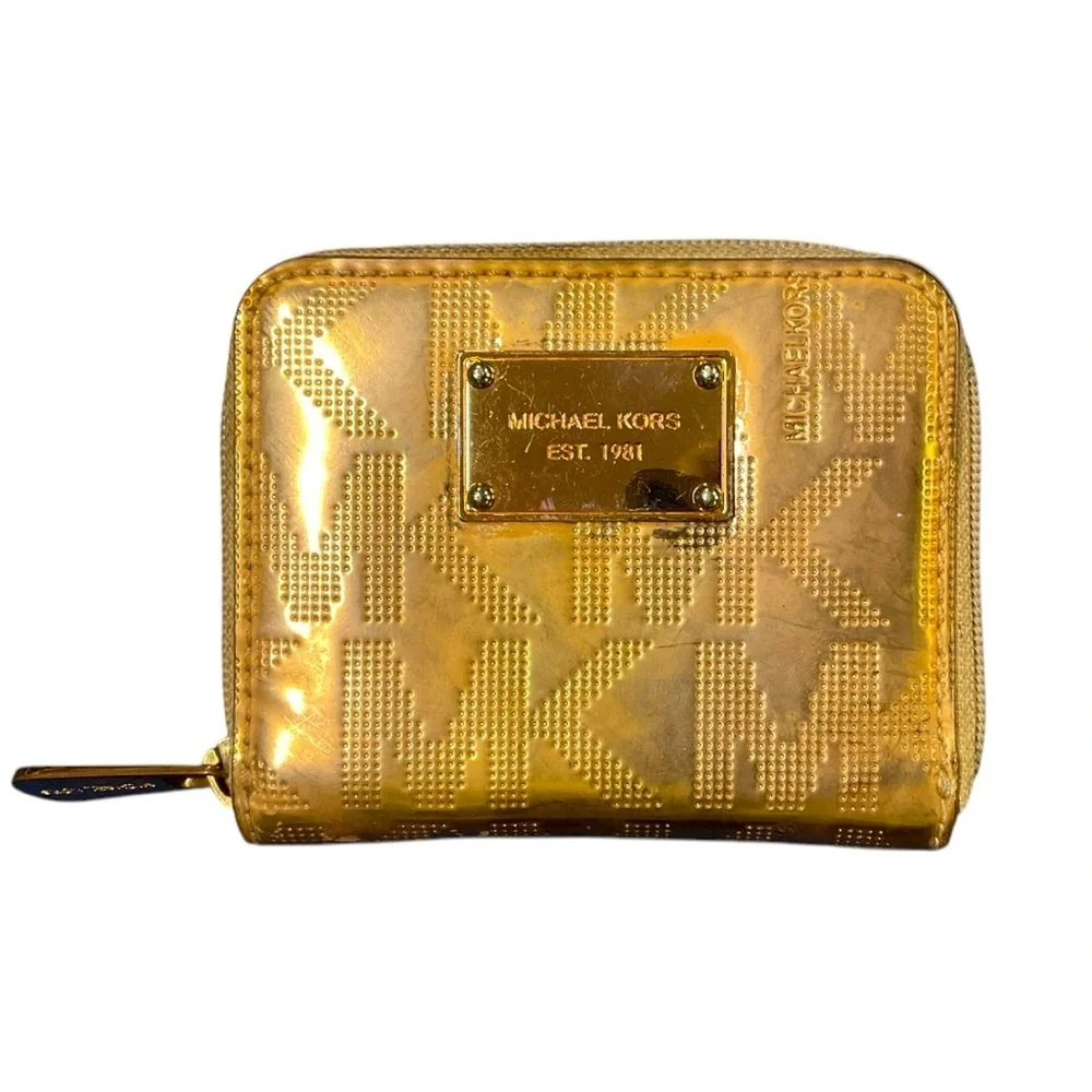 MICHAEL KORS ZIPPERED BILFOLD‎ WALLET